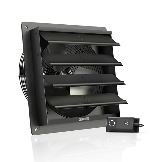 Airlift S12, Shutter Exhaust Ventilation Fan 12", Speed Controller