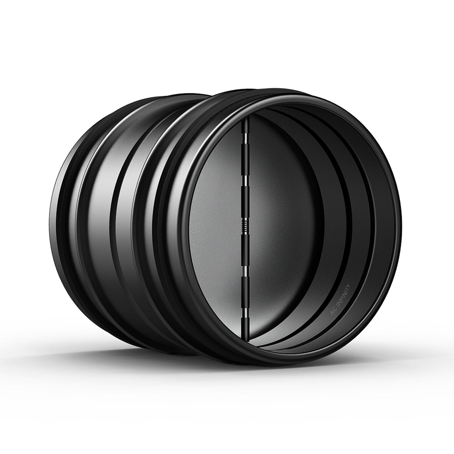 Ac Infinity Backdraft Damper Ducting Insert, 8-Inch, Black Galvanized Steel
