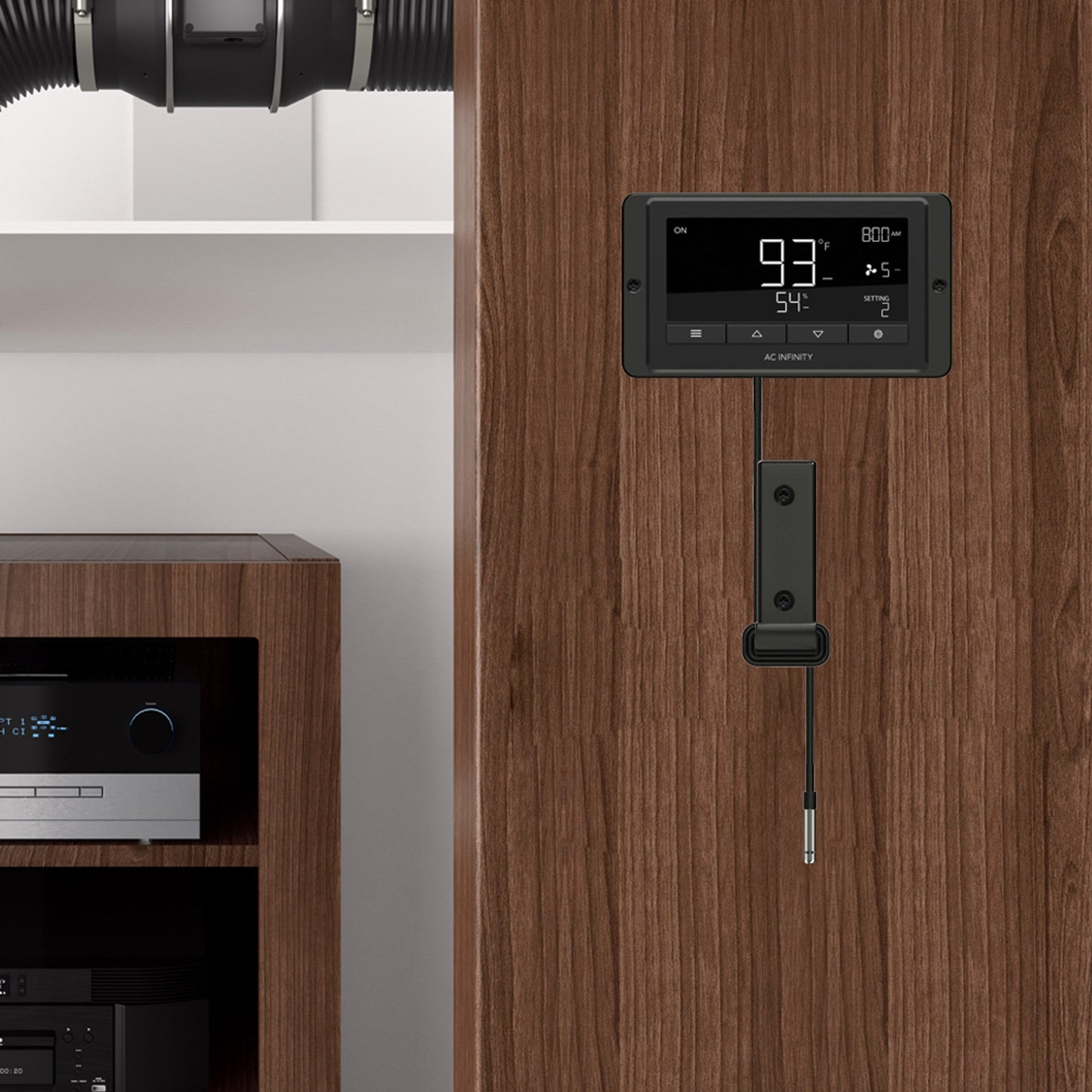 Controller Sensor Probe, 20' Corded Climate Detector