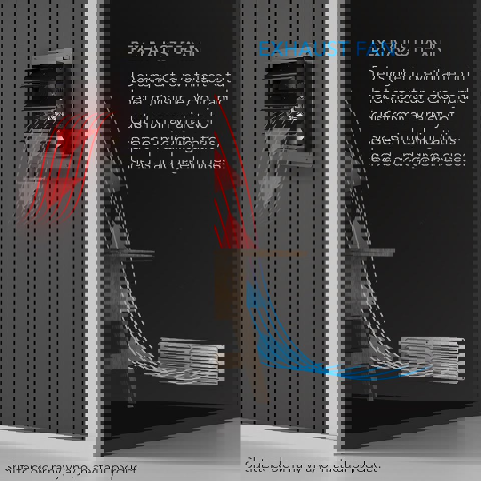 Airlift S14, Shutter Exhaust Ventilation Fan 14", Speed Controller