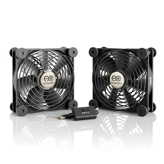 Multifan S7, Quiet USB Cooling Fan, Dual 120MM