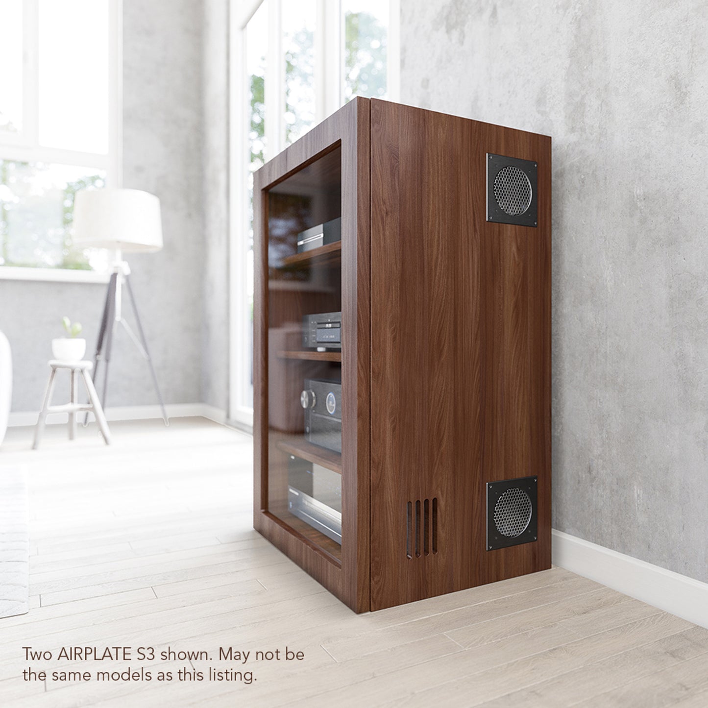 Airplate S3, Home Theatre and AV Quiet Cabinet Cooling Fan System, 6 Inch