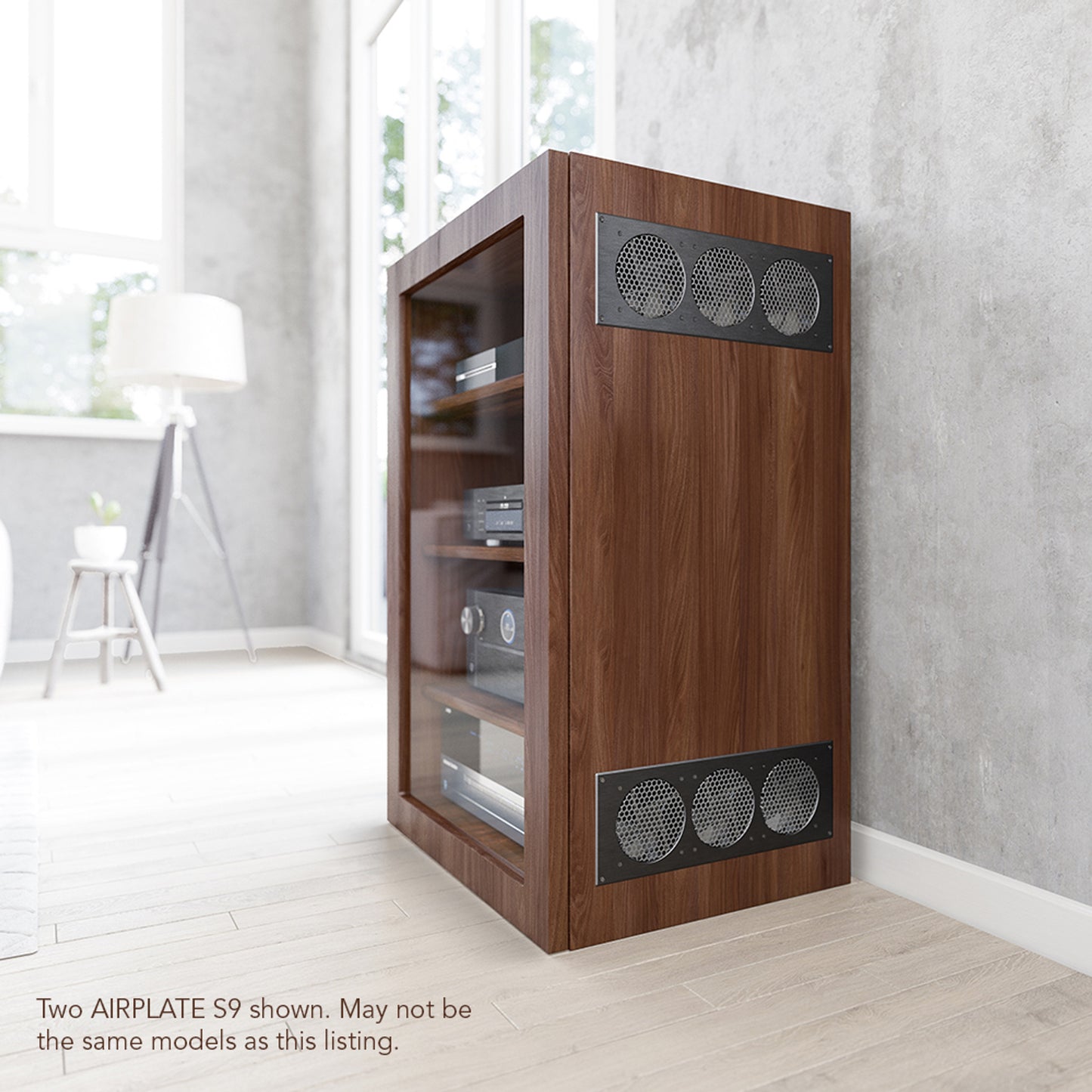 Airplate S9, Home Theater And Av Cabinet Quiet Cooling Fan System, 18 Inch