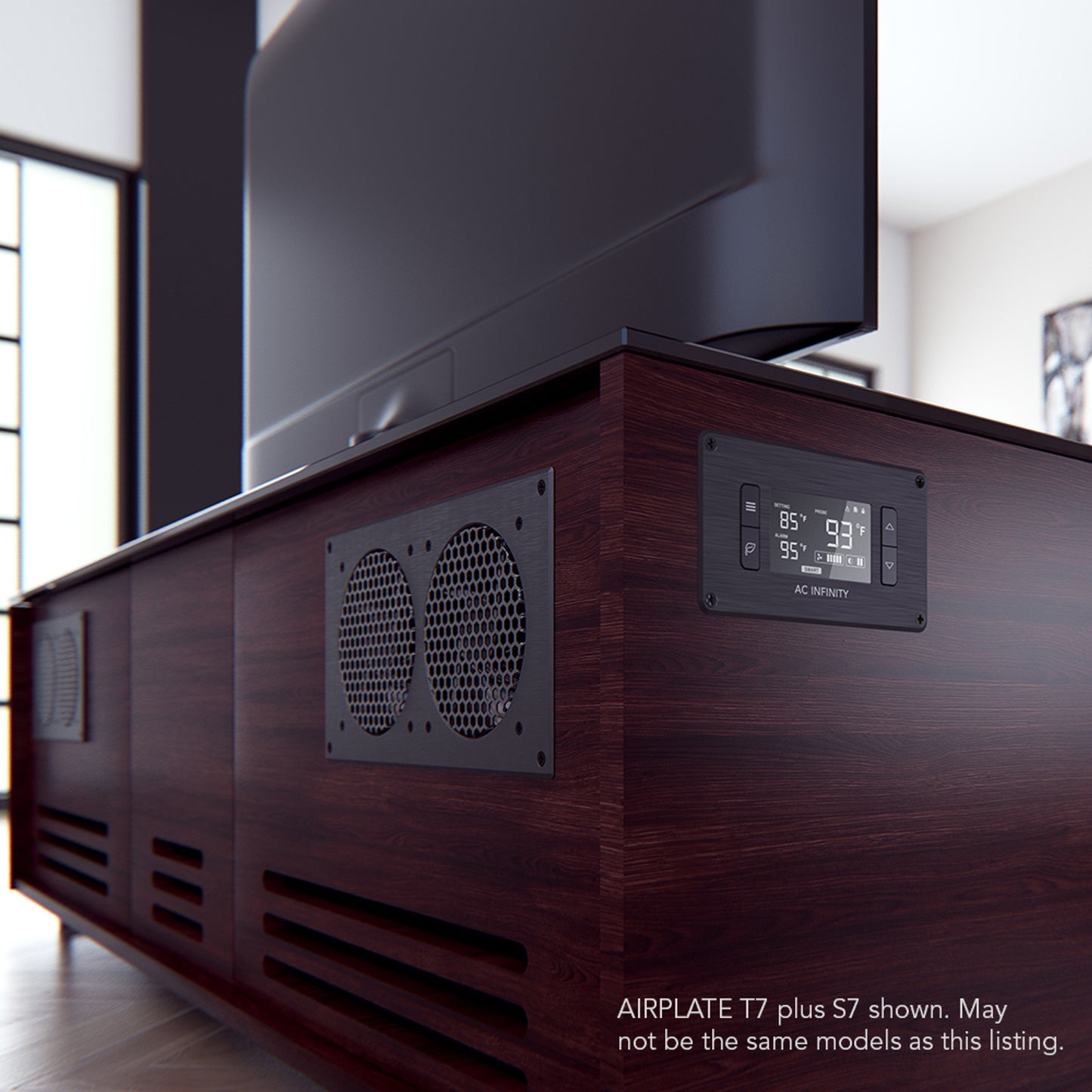 Airplate T7, Home Theater And Av Quiet Cabinet Cooling Fan System, 12 Inch