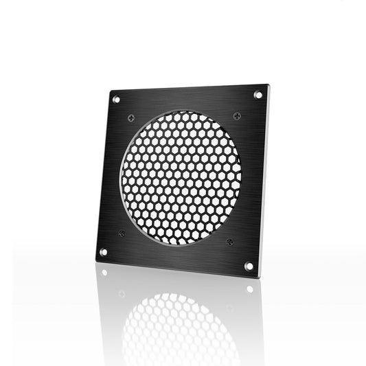 Cabinet Ventilation Grille Black, 6 Inch