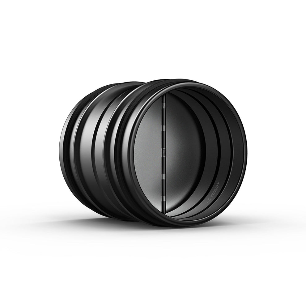 Ac Infinity Backdraft Damper Ducting Insert, 4-Inch, Black Galvanized ...