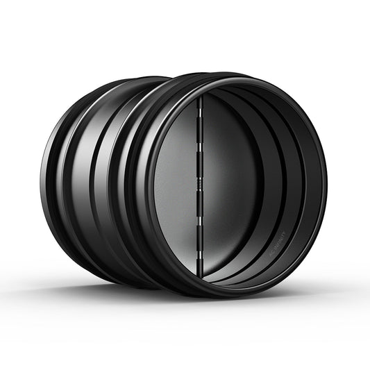 Ac Infinity Backdraft Damper Ducting Insert, 8-Inch, Black Galvanized Steel