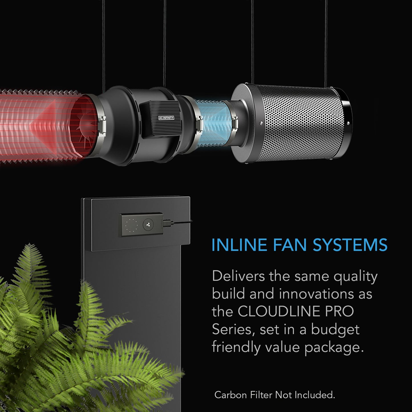 AC Infinity Cloudline A4 Lite EC Fan 4 Inch