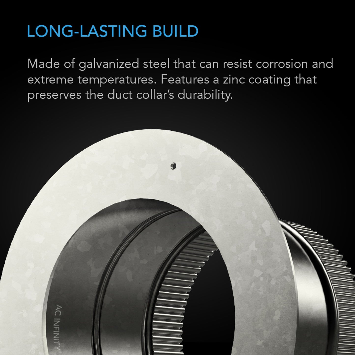 Ducting Collar, 6-Inch, Galvanized Steel