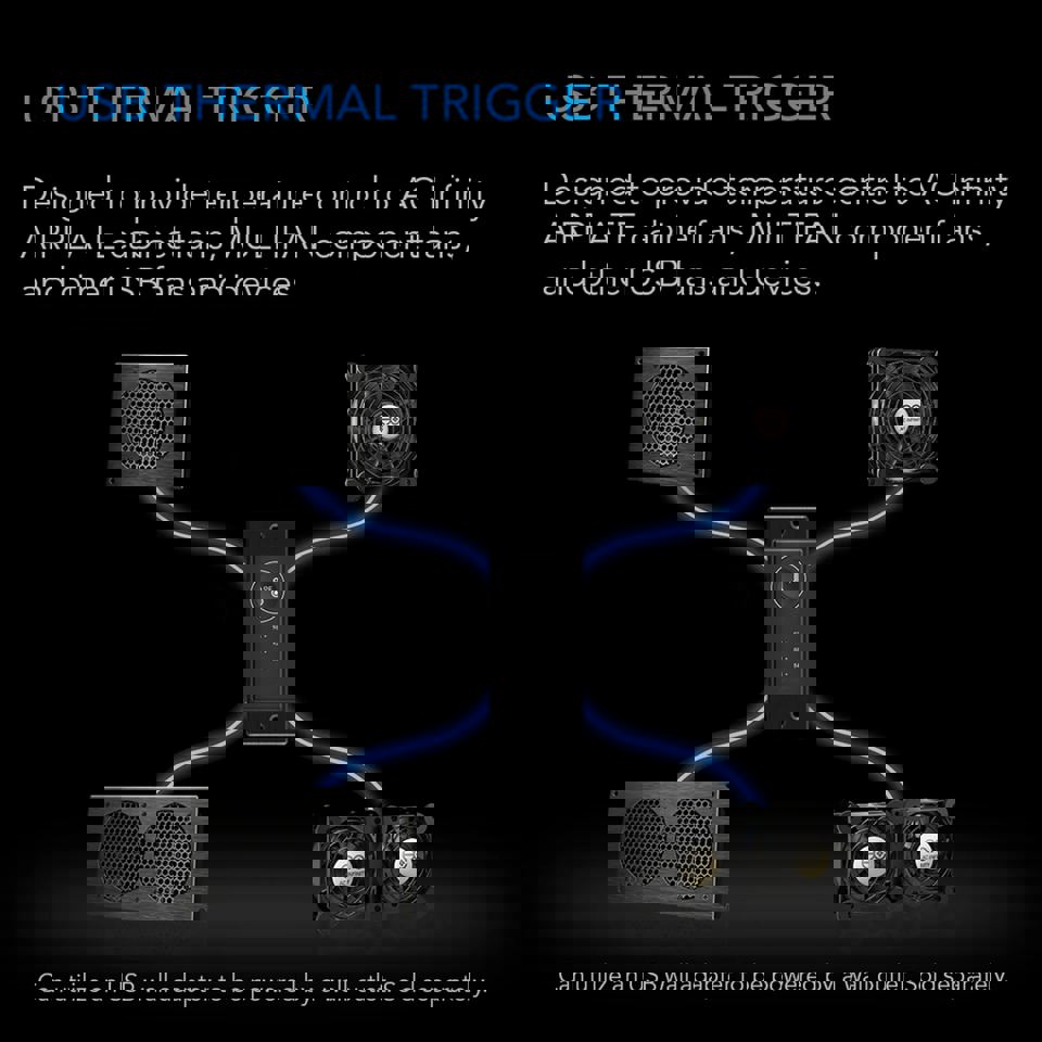Controller 1, Pre-set Thermal Trigger, For USB Fans and Devices