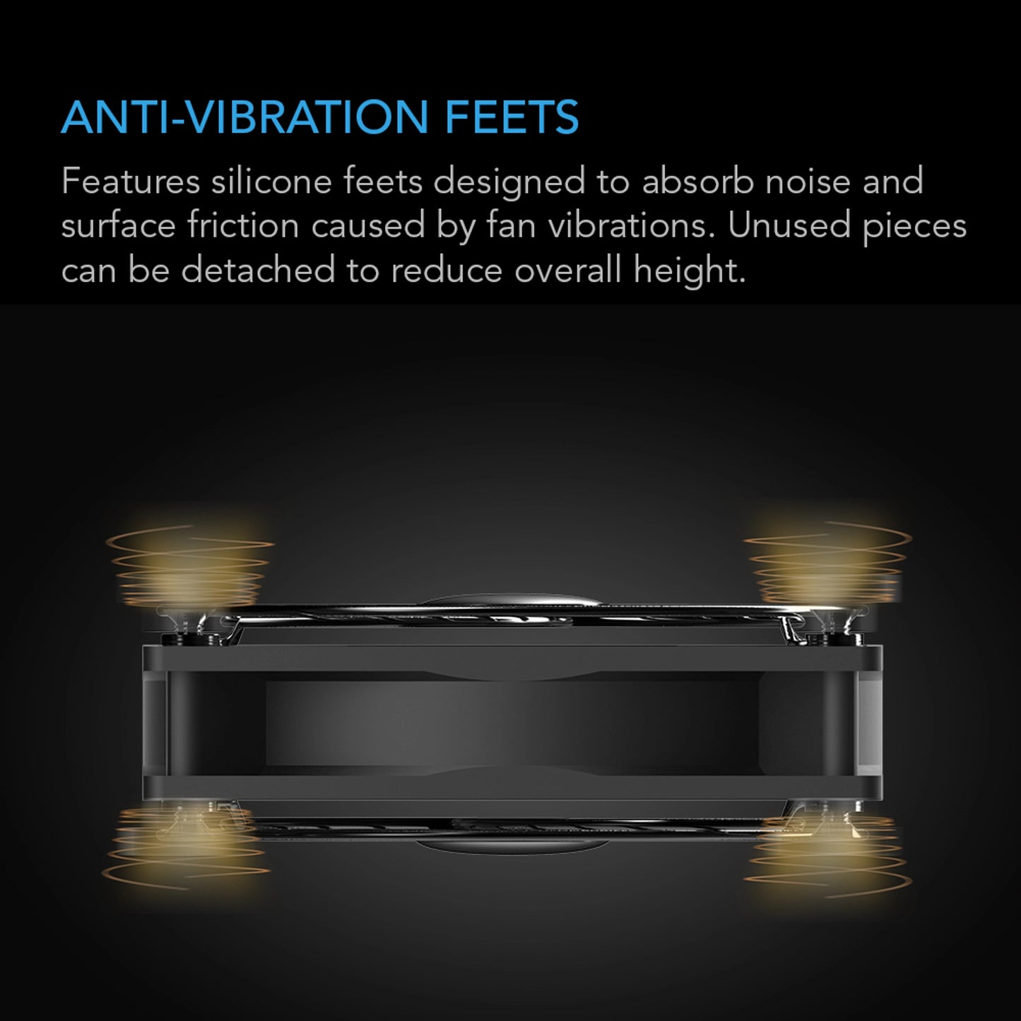 Multifan S5, Quiet USB Cooling Fan, Dual 80MM