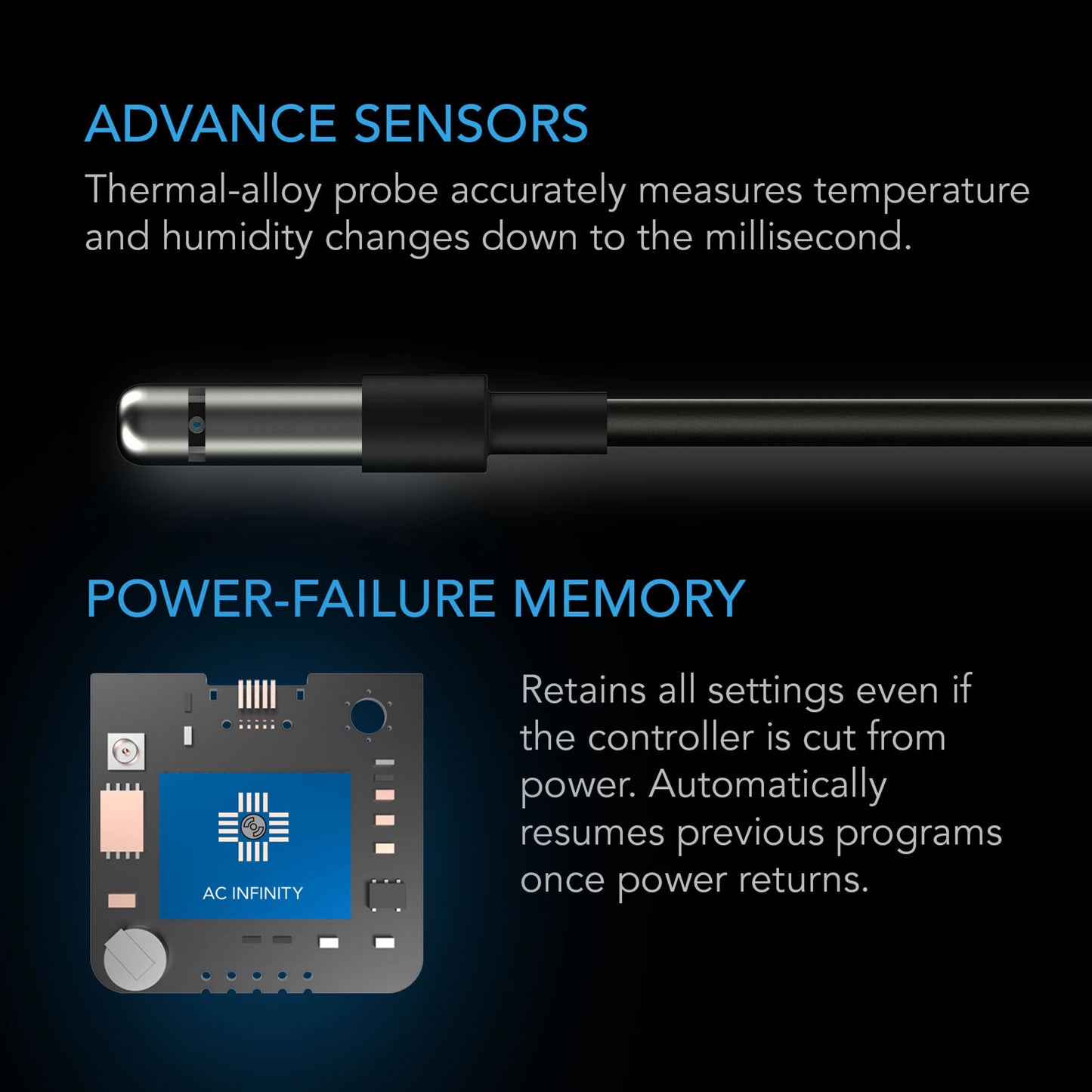 Controller 69, Independent Programs for Four Devices, Dynamic Temperature, Humidity, Scheduling, Cycles, Levels Control, Data App