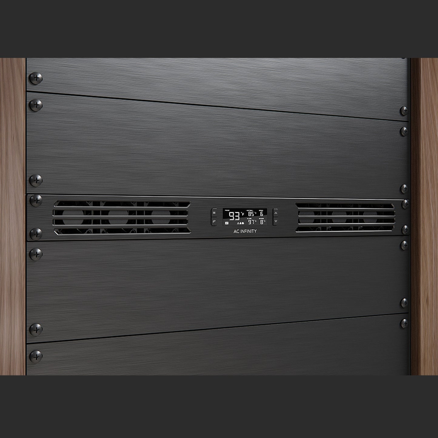 Cloudplate T6, Quiet Rack Cooling Fan System 1U, Front Exhaust